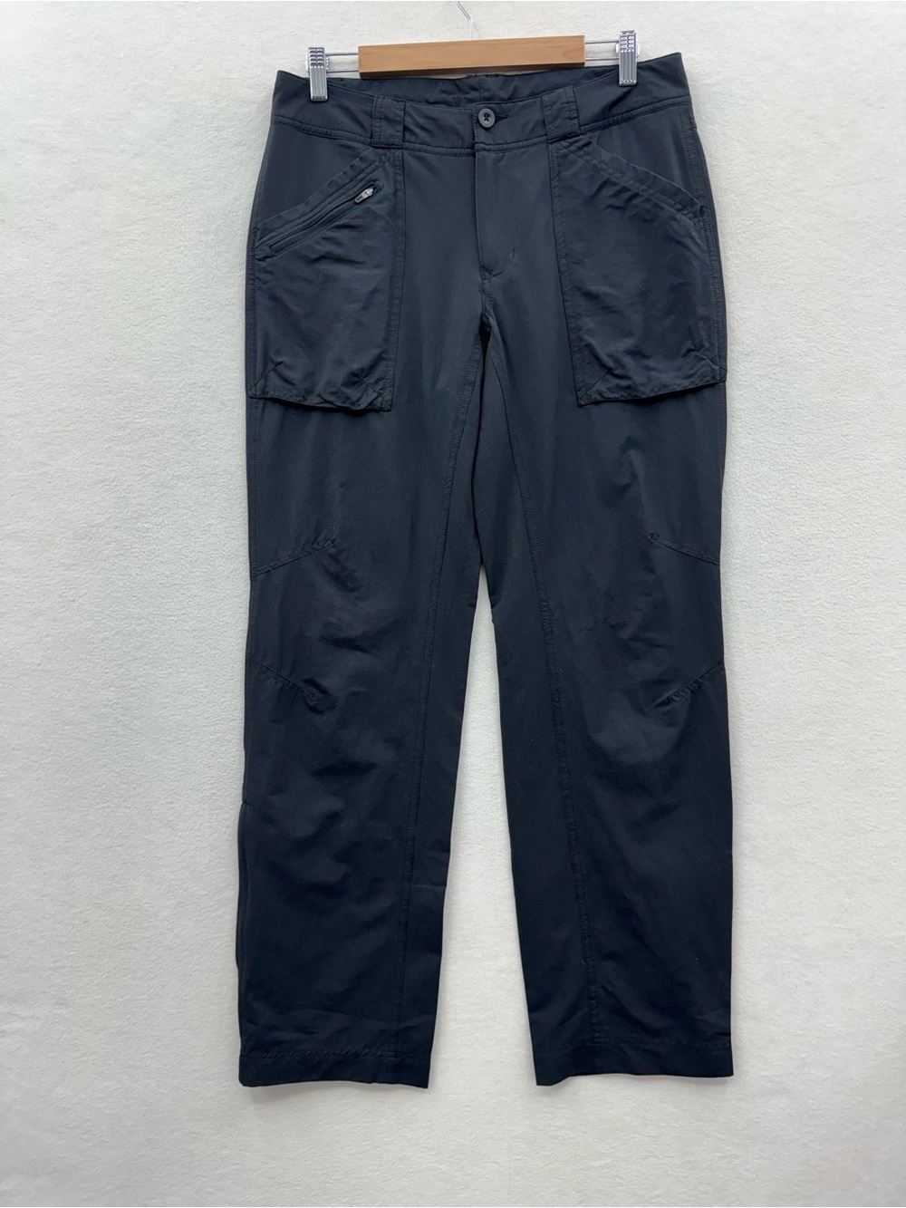 Rei Women’s 10 Black Hiking Pants Nylon Stretch Mid Rise Outdoor